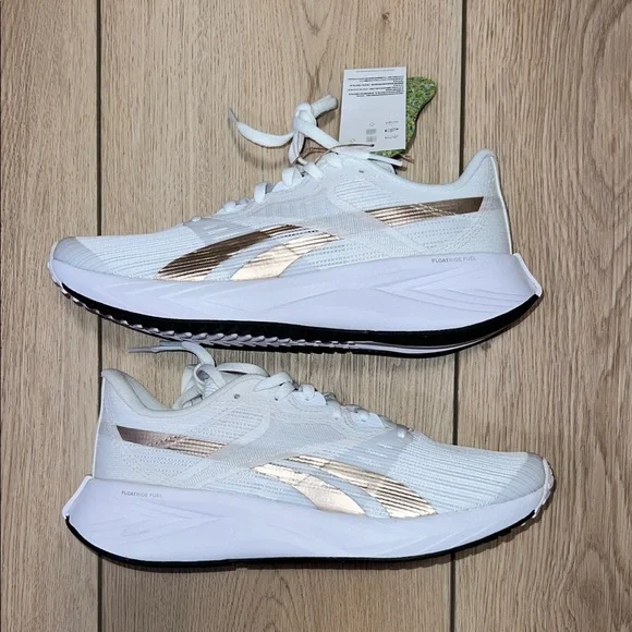 NWT - Reebok Energen Tech Plus Women's White & Gold Running/Course Athletic Shoe - Picture 9 of 15